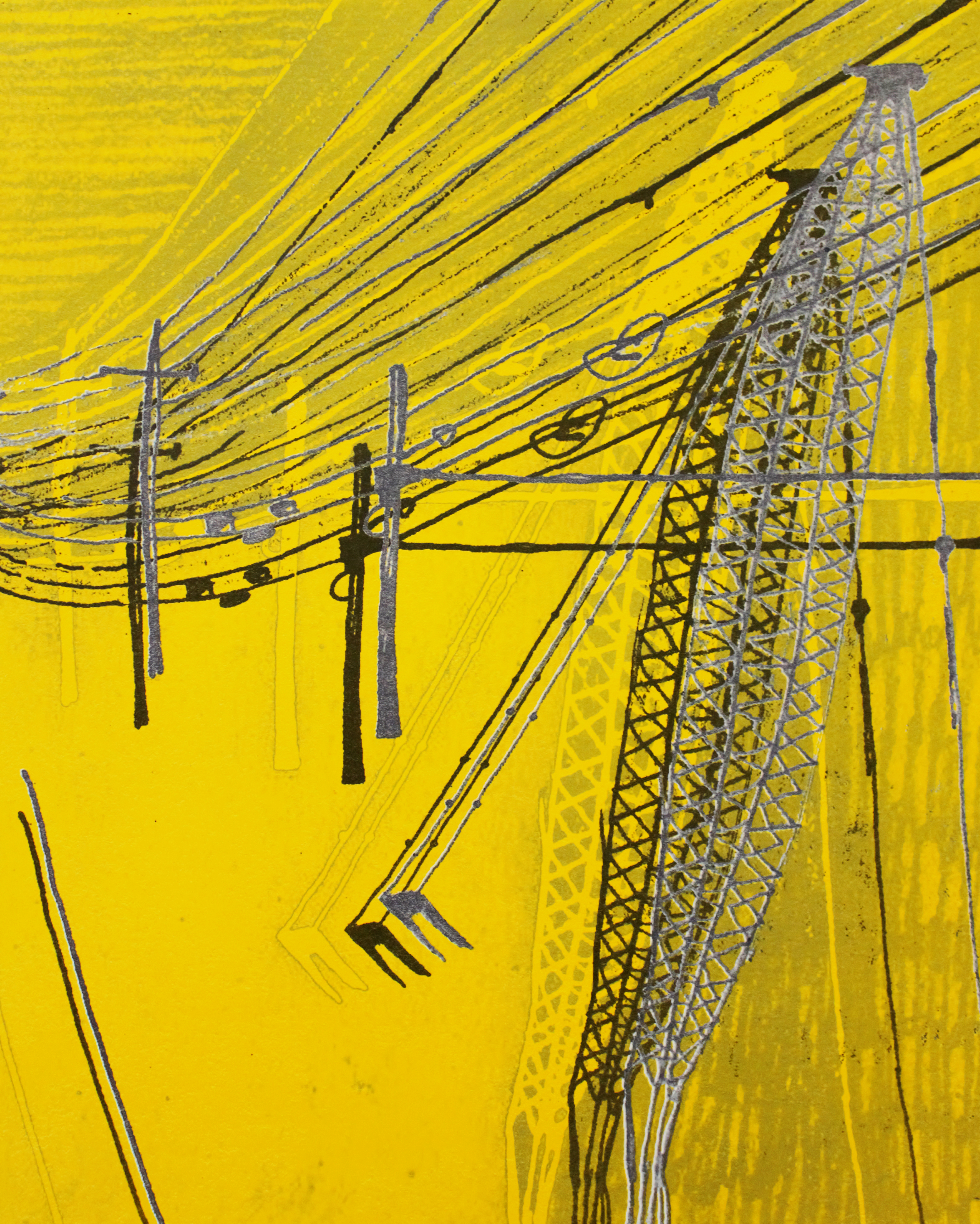 Crane Landscape yellow